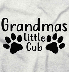 Granmda's Little Cub Infant Baby Bib-Direct To Garment Print-Brisco Baby