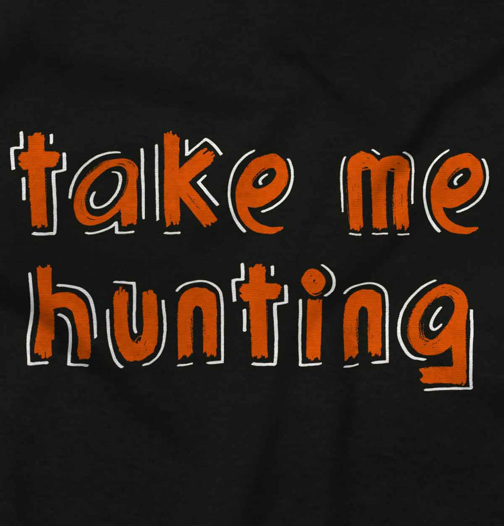 Take Me Hunting Daddy Romper Bodysuit-Direct To Garment Print-Brisco Baby