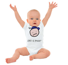 Boy Logo Romper Bodysuit-Direct To Garment Print-Brisco Baby