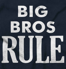 Big Bros Rule Infant Toddler T Shirt-Direct To Garment Print-Brisco Baby