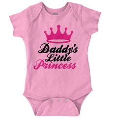 Daddy's Little Princess Romper Bodysuit-Direct To Garment Print-Brisco Baby