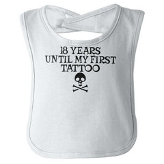 First Tattoo Infant Baby Bib-Direct To Garment Print-Brisco Baby