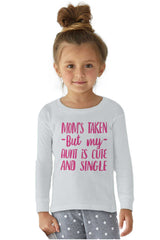 Aunt is Single Solid Baby Pajama Top-Direct To Garment Print-Brisco Baby