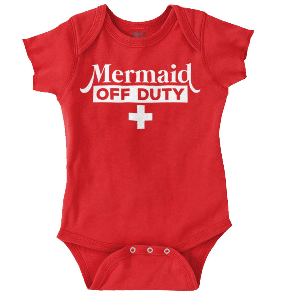 Mermaid Off Duty Romper Bodysuit-Direct To Garment Print-Brisco Baby