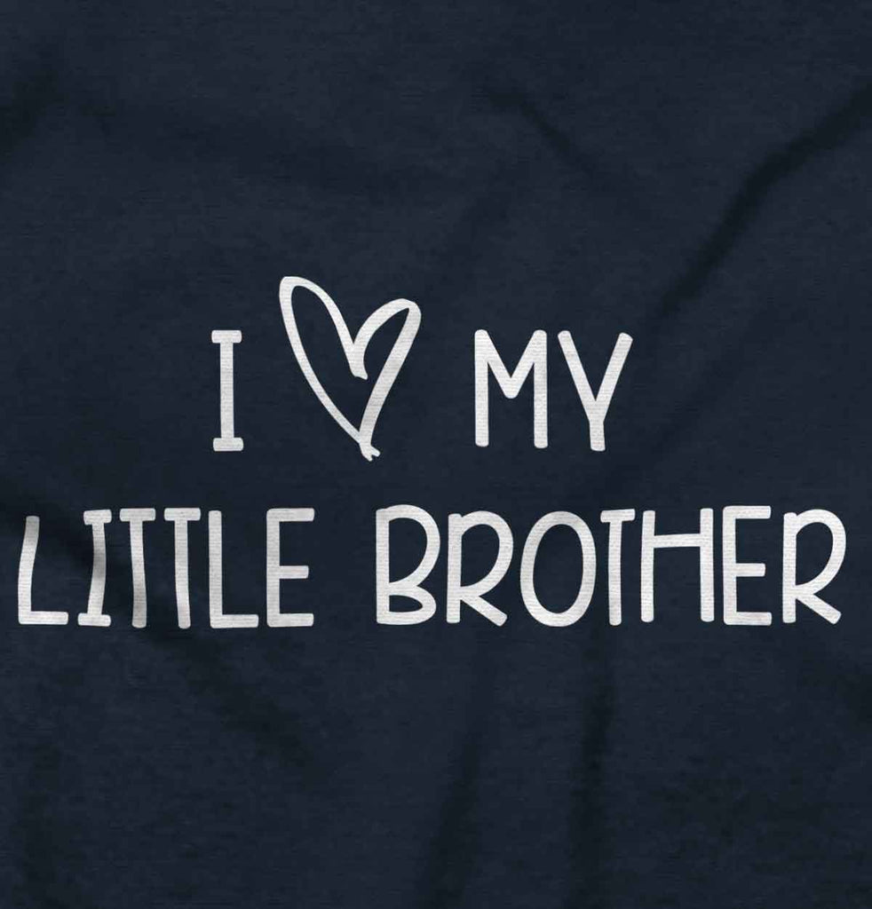 I Love My Little Brother Romper Bodysuit-Direct To Garment Print-Brisco Baby