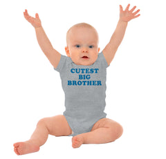 Cutest Big Brother Romper-Direct To Garment Print-Brisco Baby