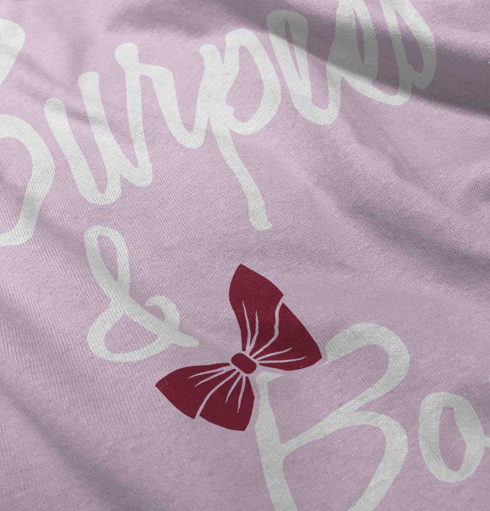 Burpees and Bows Romper Bodysuit-Direct To Garment Print-Brisco Baby