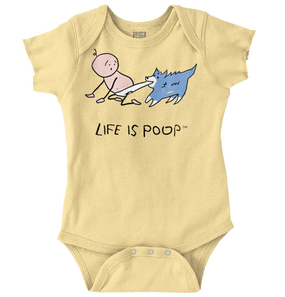 Dog Pull Romper Bodysuit-Direct To Garment Print-Brisco Baby