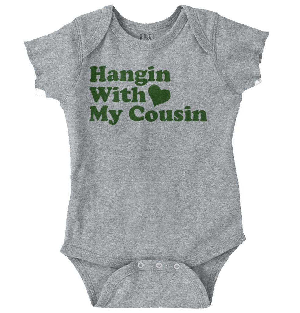 Hangin With Cousin Romper Bodysuit-Direct To Garment Print-Brisco Baby