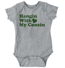 Hangin With Cousin Romper Bodysuit-Direct To Garment Print-Brisco Baby