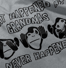 Happens At Grandmas Infant Toddler T Shirt-Direct To Garment Print-Brisco Baby