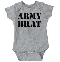 Army Brat Romper Bodysuit-Direct To Garment Print-Brisco Baby
