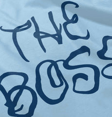 The Boss Infant Baby Bib-Direct To Garment Print-Brisco Baby