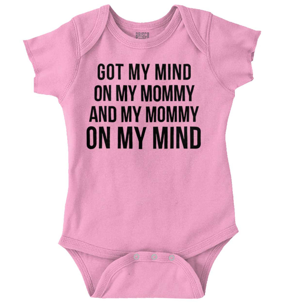 Mind On Mommy Romper Bodysuit-Direct To Garment Print-Brisco Baby