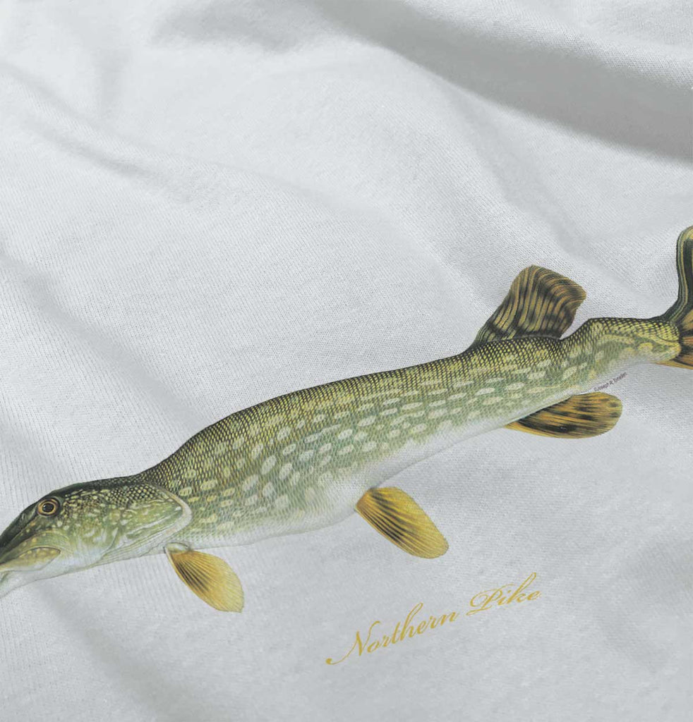 Northern Pike Fish Infant Toddler T Shirt-Direct To Garment Print-Brisco Baby