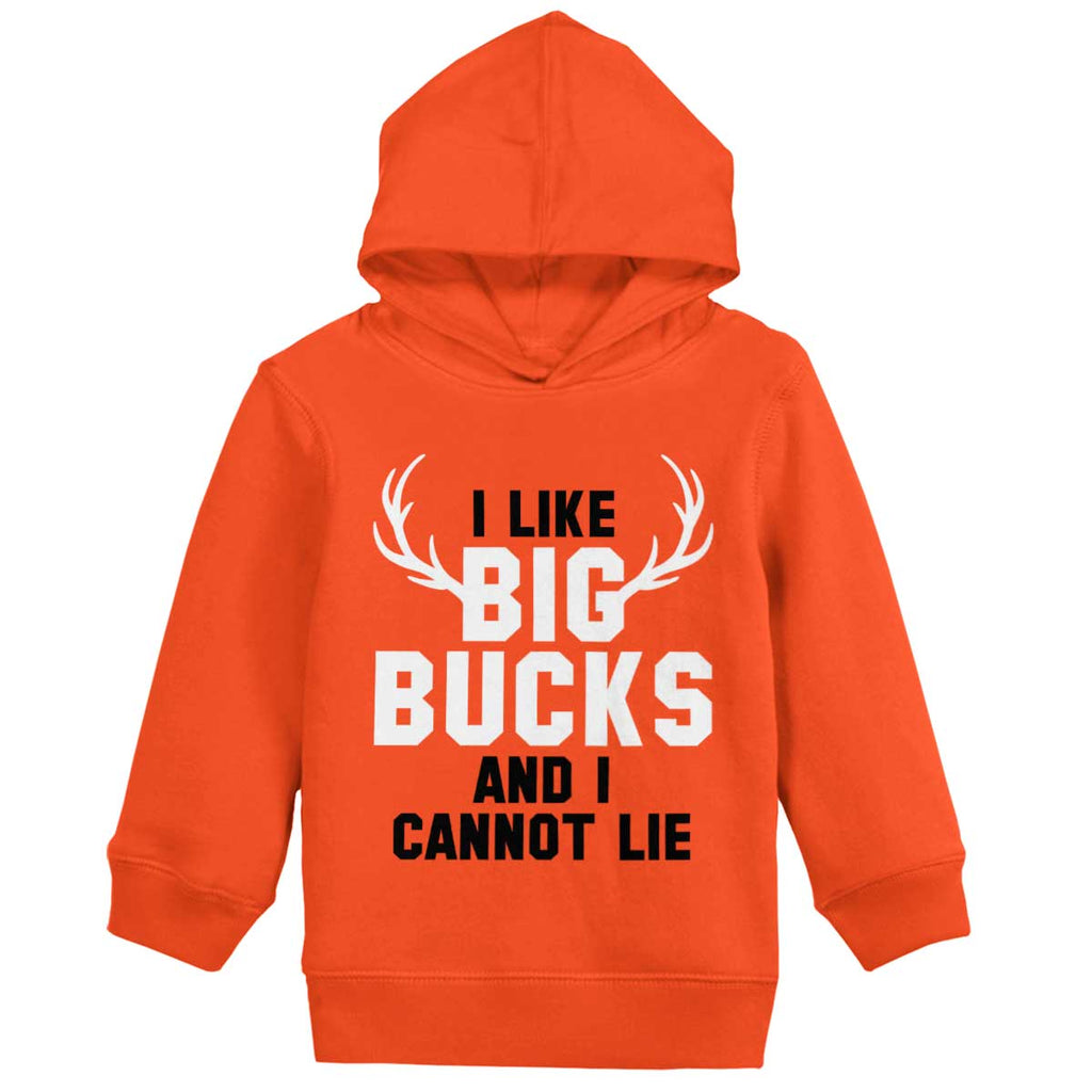 I Like Big Bucks Toddler Pullover Hoodie-Direct To Garment Print-Brisco Baby