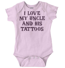 Uncle's Tattoos Romper Bodysuit-Direct To Garment Print-Brisco Baby