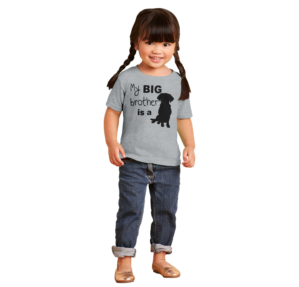 Brother is a Dog Infant Toddler T Shirt-Direct To Garment Print-Brisco Baby