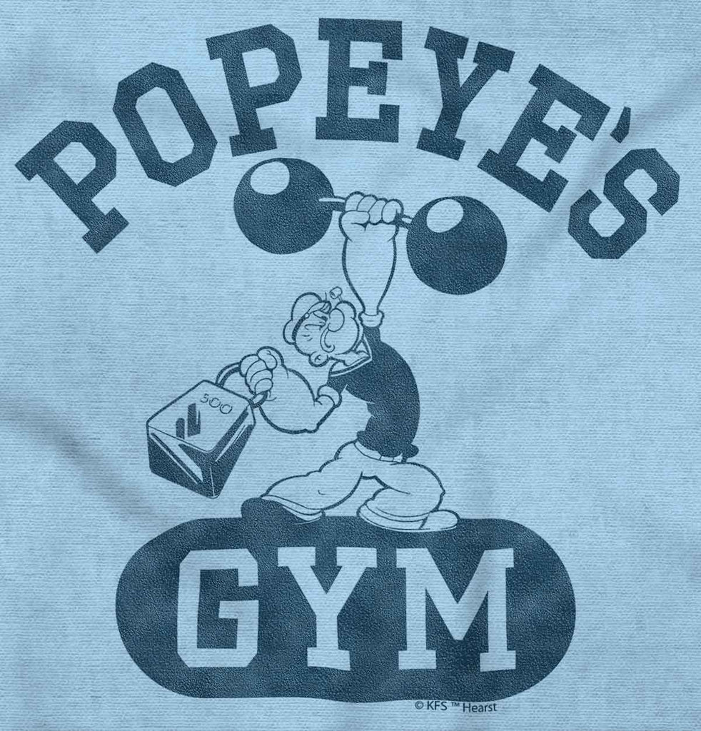 Popeye's Gym Romper Bodysuit-Direct To Garment Print-Brisco Baby