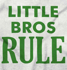Little Bros Rule Infant Toddler T Shirt-Direct To Garment Print-Brisco Baby