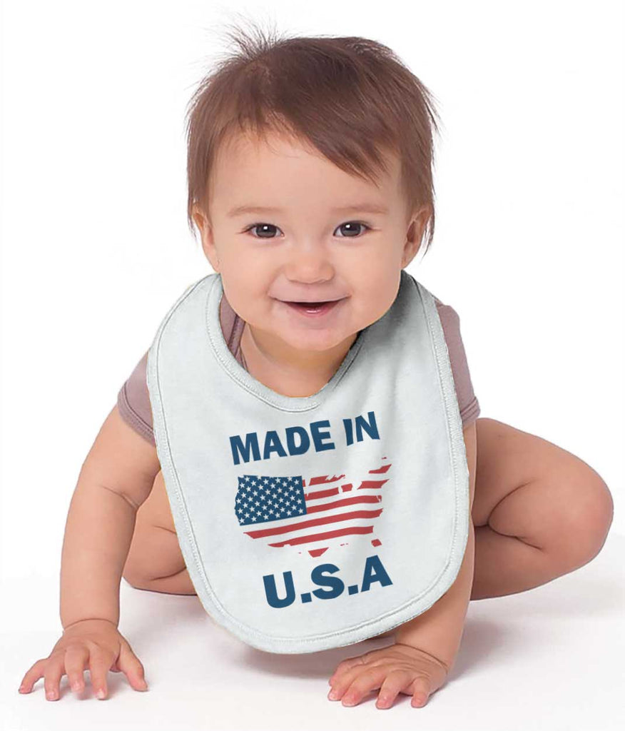 Made in USA Infant Baby Bib-Direct To Garment Print-Brisco Baby