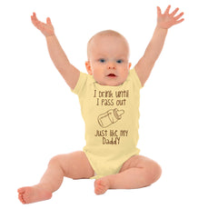 Like My Daddy Romper Bodysuit-Direct To Garment Print-Brisco Baby