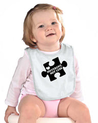 Different Not Less Infant Baby Bib-Direct To Garment Print-Brisco Baby