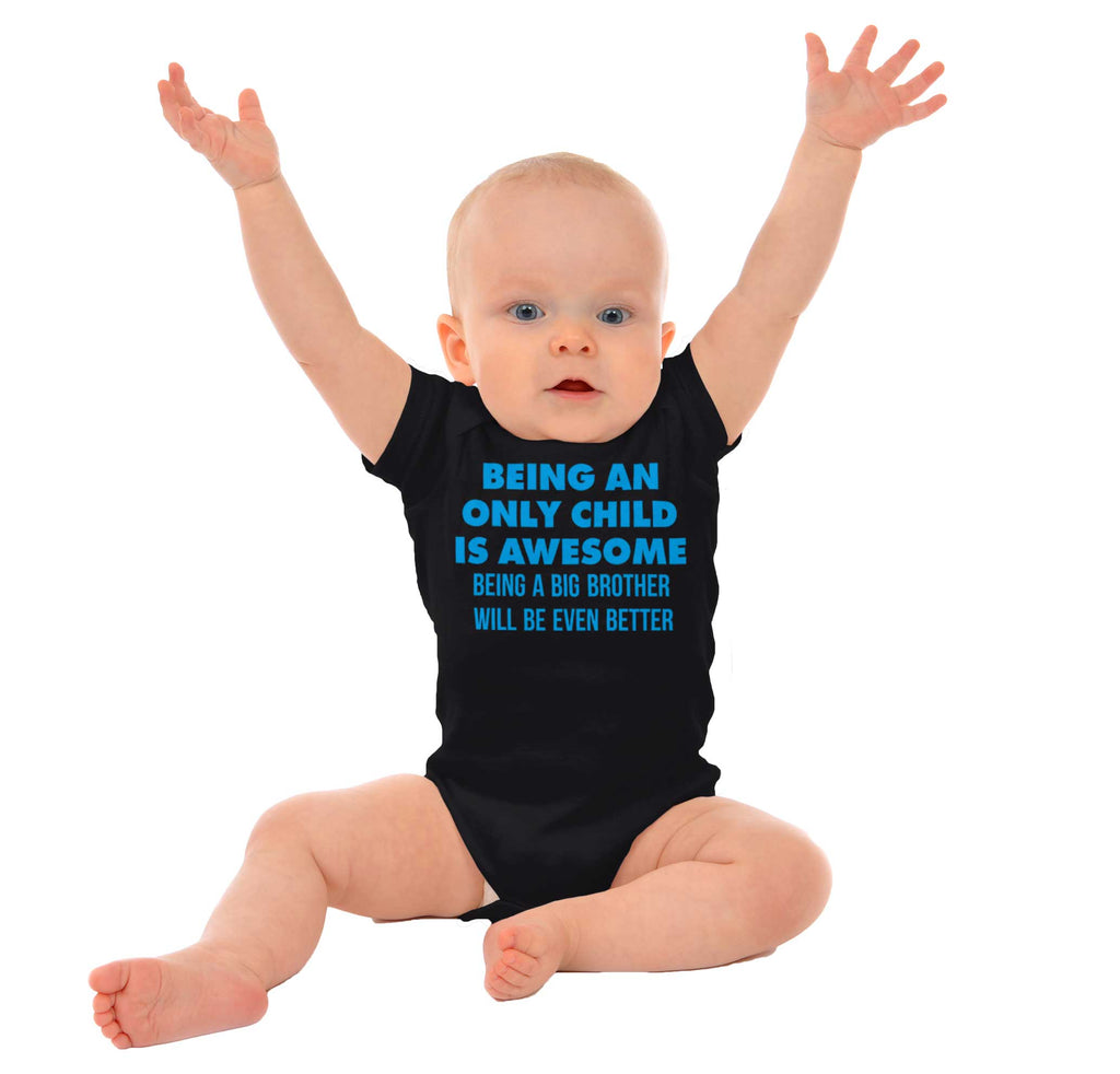 Being A Big Brother Will Be Even Better Romper Bodysuit-Direct To Garment Print-Brisco Baby
