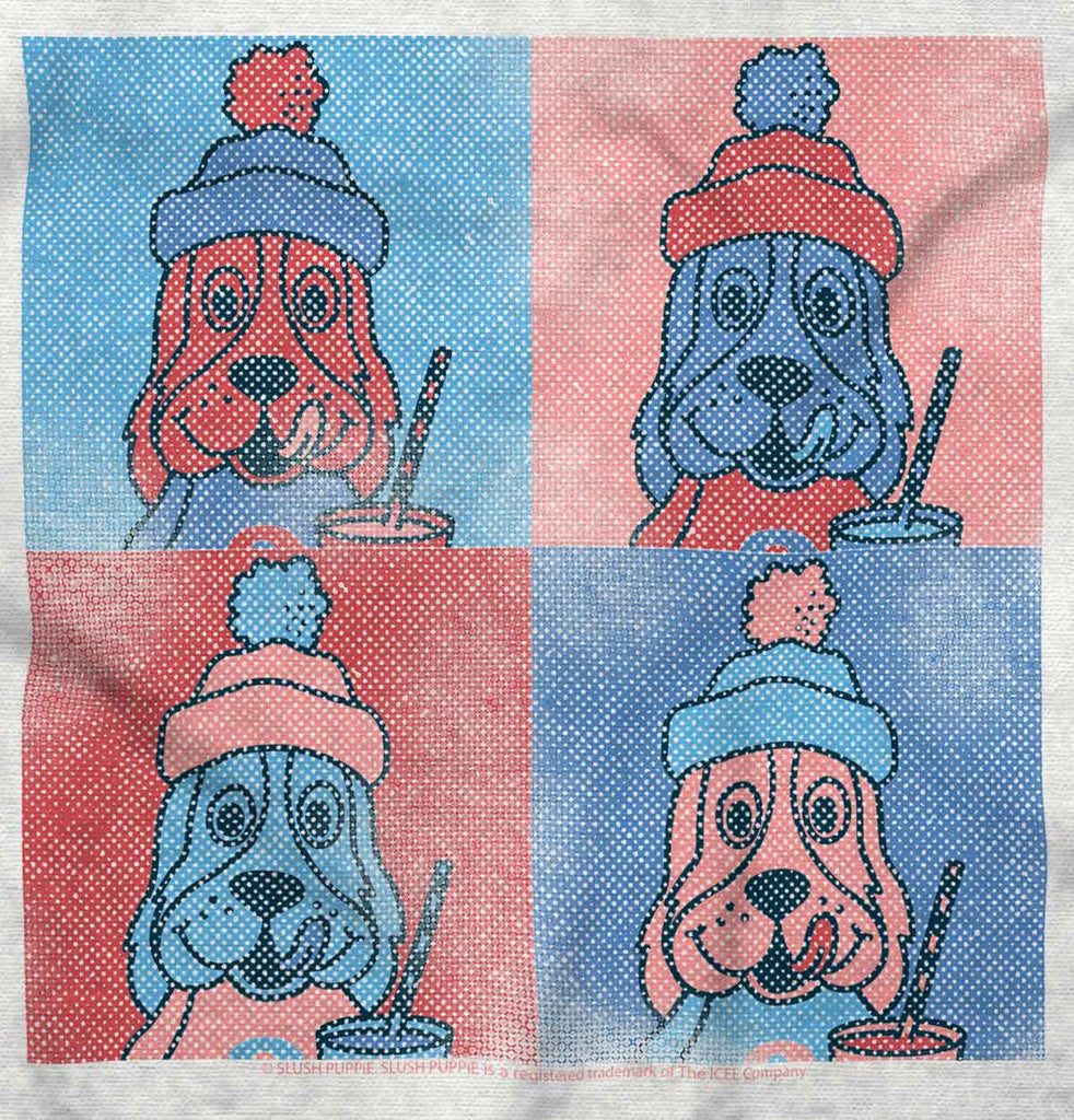 Graphic Slush Trimmed White Snap Bib-Direct To Garment Print-Brisco Baby