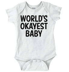 Okayest Baby Romper Bodysuit-Direct To Garment Print-Brisco Baby