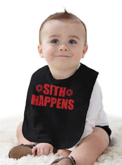 Sith Happens Infant Baby Bib-Direct To Garment Print-Brisco Baby