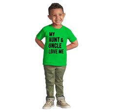 Aunt And Uncle Love Me Infant Toddler T Shirt-Direct To Garment Print-Brisco Baby