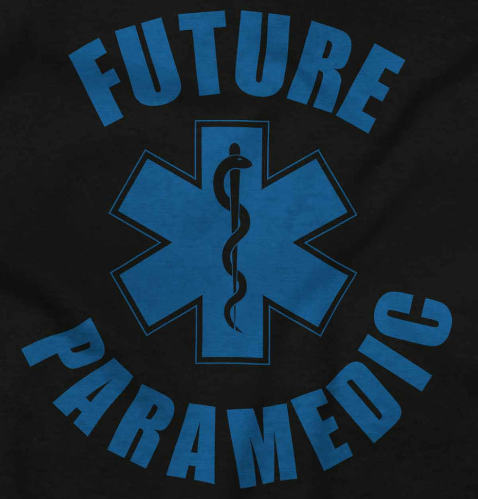 Future Paramedic Infant Baby Bib-Direct To Garment Print-Brisco Baby