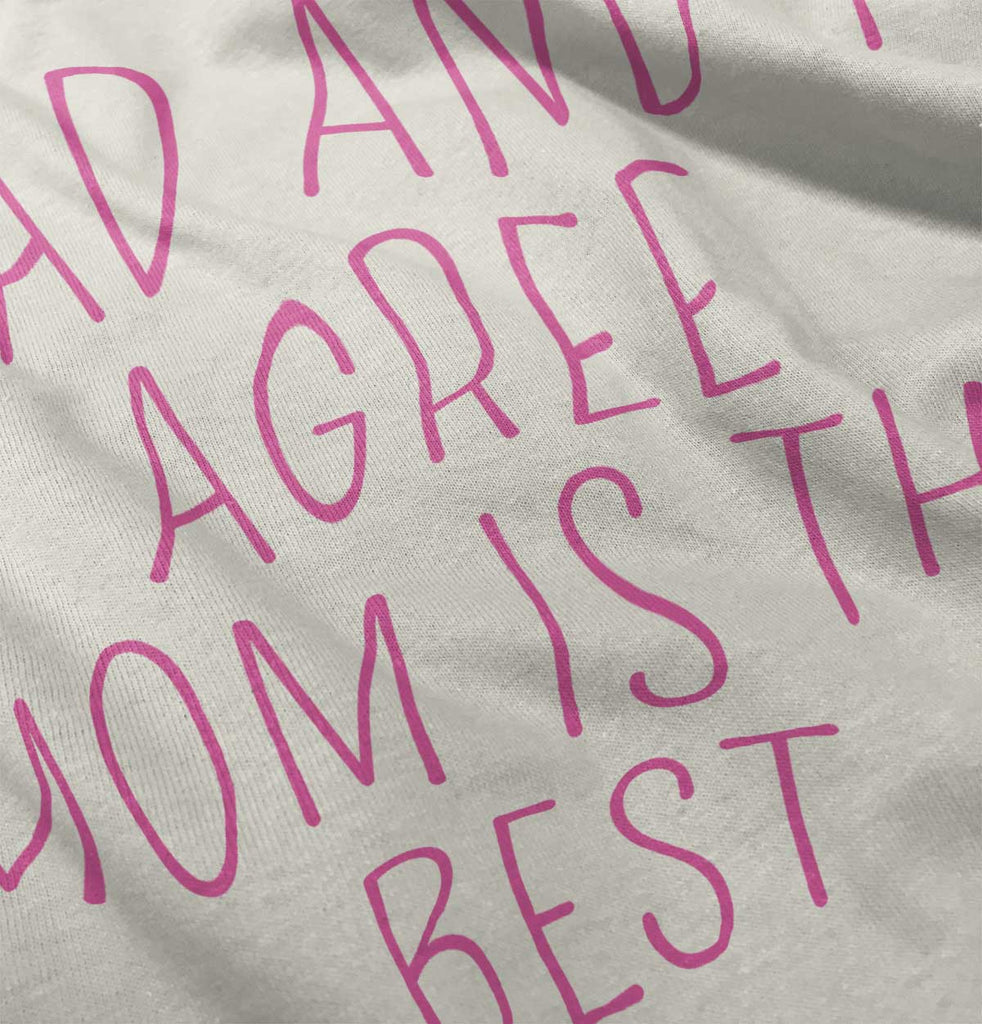 Mom Is Best Baby Striped Skirt Dress-Direct To Garment Print-Brisco Baby