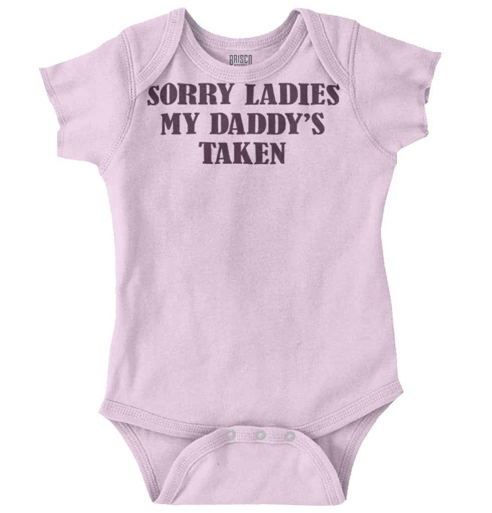 Daddy's Taken Romper Bodysuit-Direct To Garment Print-Brisco Baby