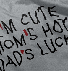 Dads Lucky Romper Bodysuit-Direct To Garment Print-Brisco Baby