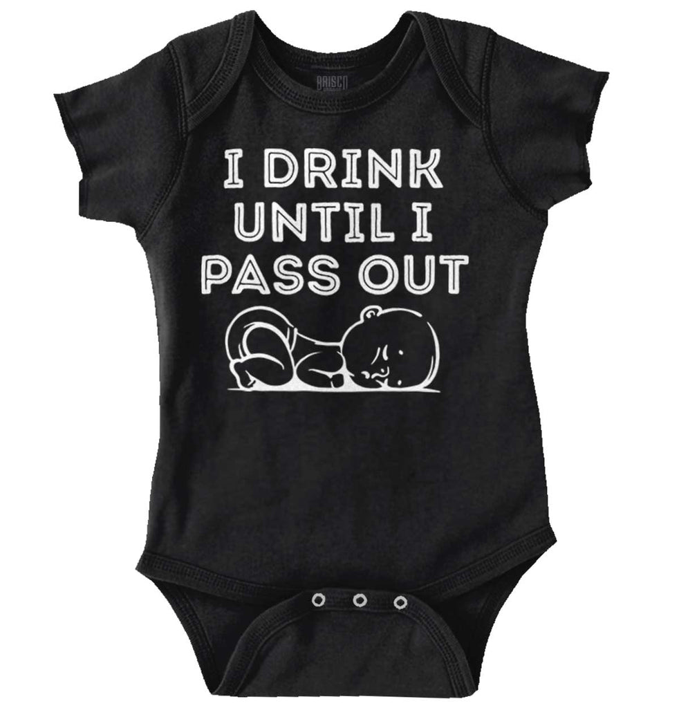 Until I Pass Out Romper Bodysuit-Direct To Garment Print-Brisco Baby