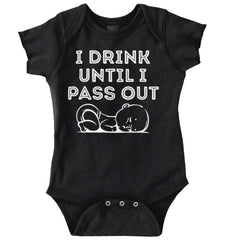 Until I Pass Out Romper Bodysuit-Direct To Garment Print-Brisco Baby