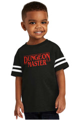 Dungeon Masters TV Show Nerd Toddler Football Jersey Tee-Direct To Garment Print-Brisco Baby