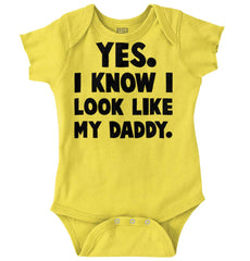 Look Like Daddy Romper Bodysuit-Direct To Garment Print-Brisco Baby