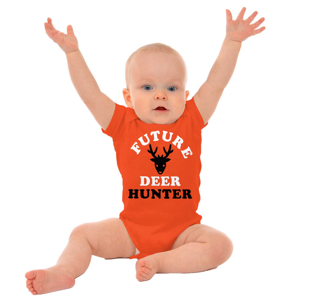 Future Deer Hunter Romper Bodysuit-Direct To Garment Print-Brisco Baby