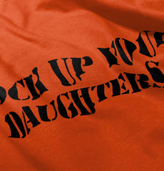 Lock Up Daughters Romper Bodysuit-Direct To Garment Print-Brisco Baby