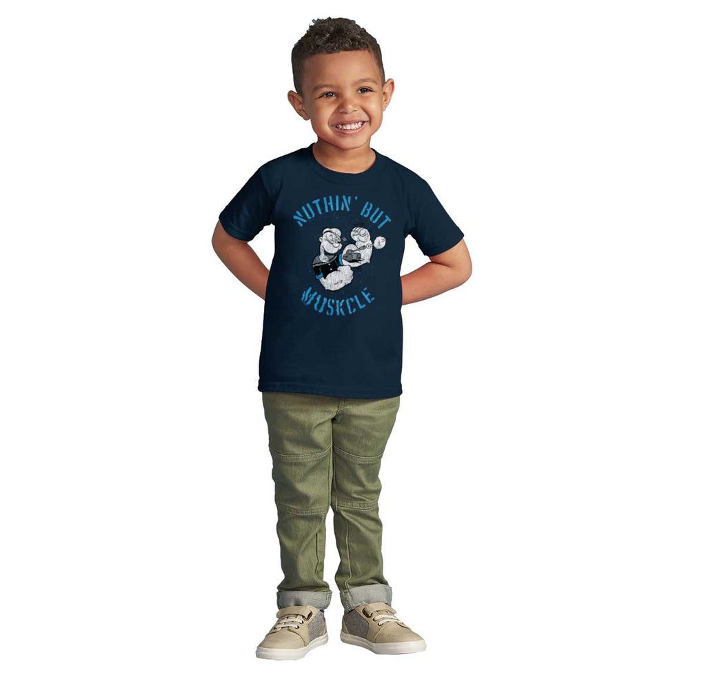 Nothing But Muscle Infant Toddler T Shirt-Direct To Garment Print-Brisco Baby