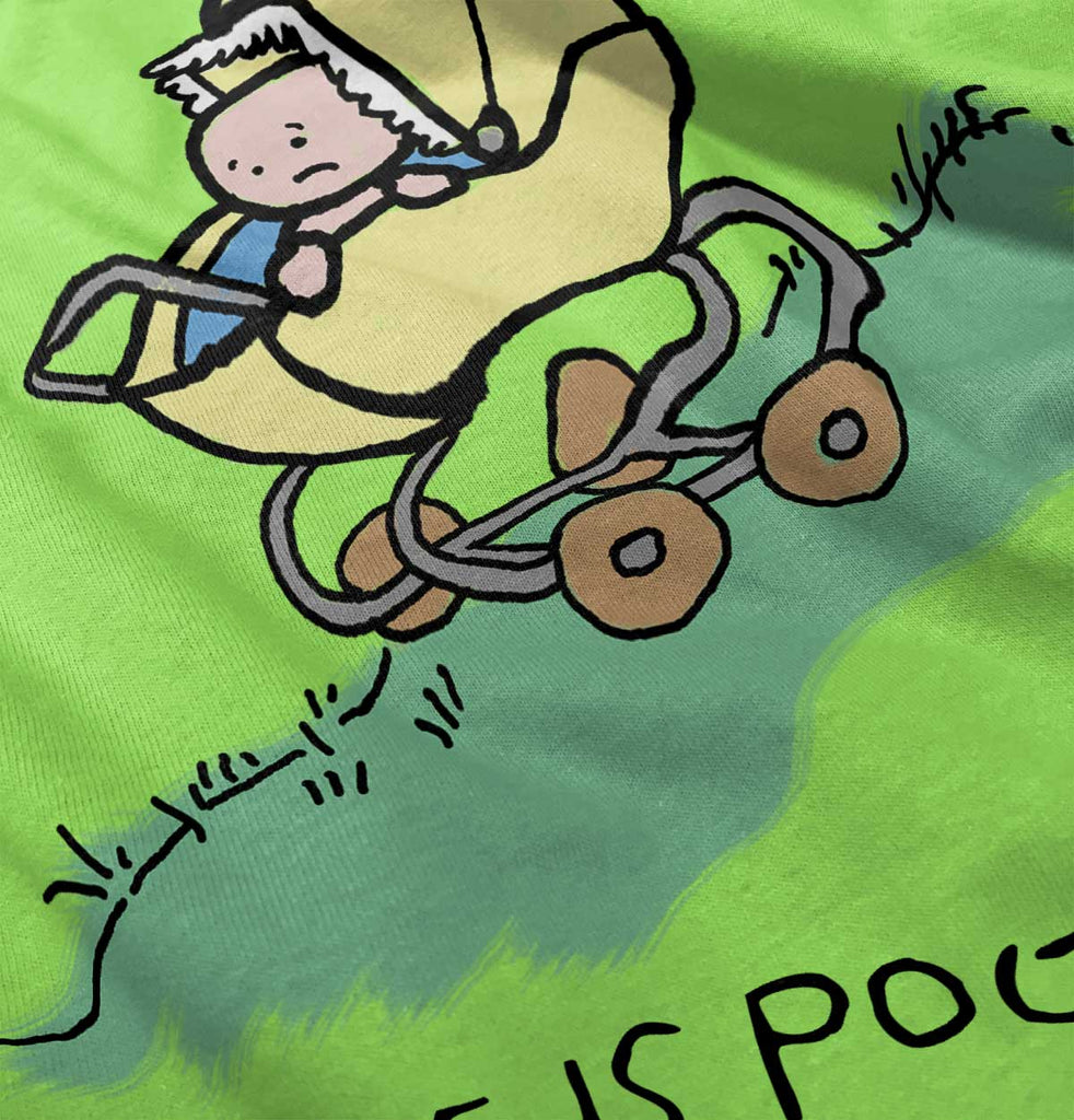 Downhill Stroller Infant Toddler T Shirt-Direct To Garment Print-Brisco Baby