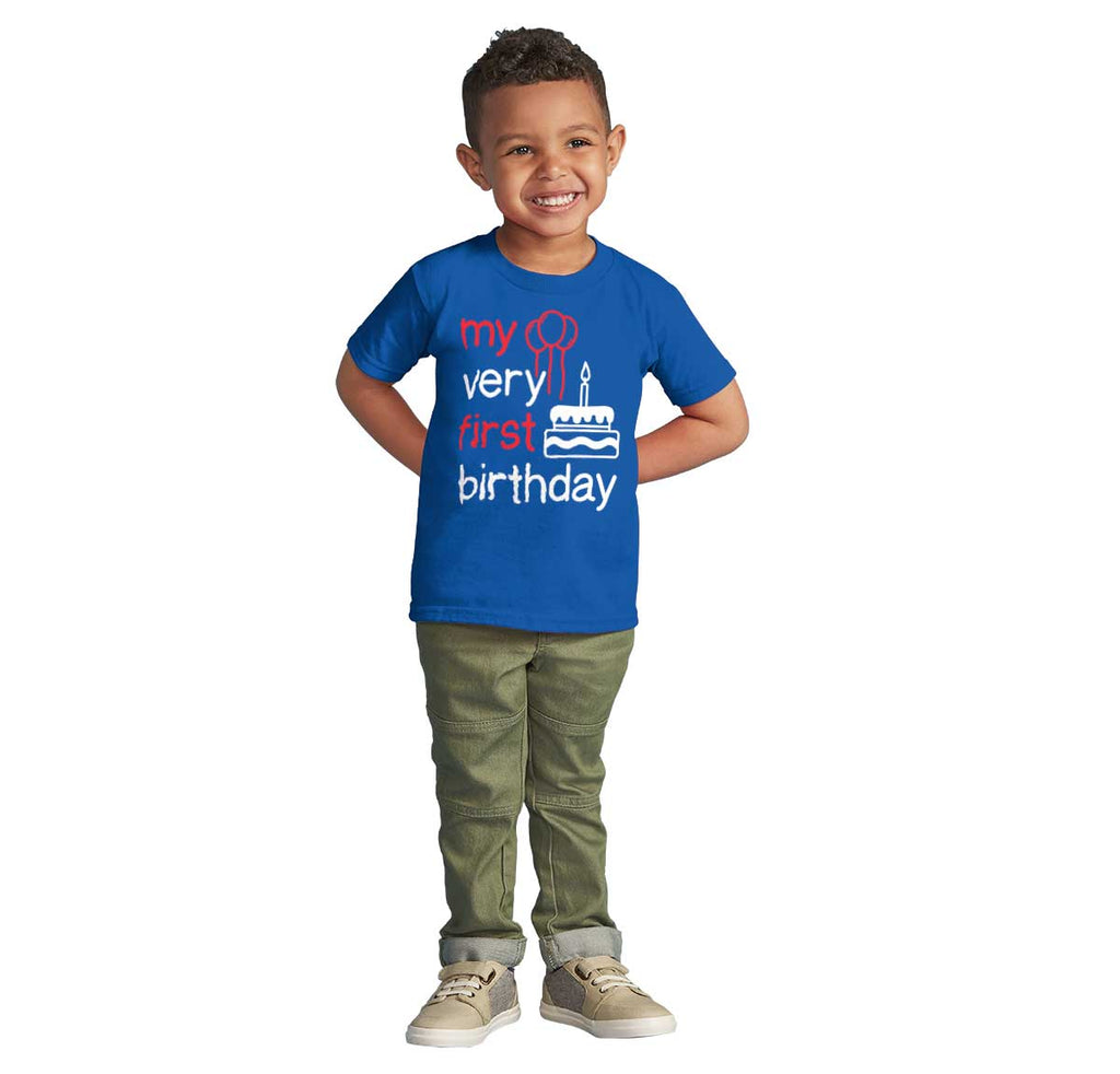 Very First Birthday Infant Toddler T Shirt-Direct To Garment Print-Brisco Baby