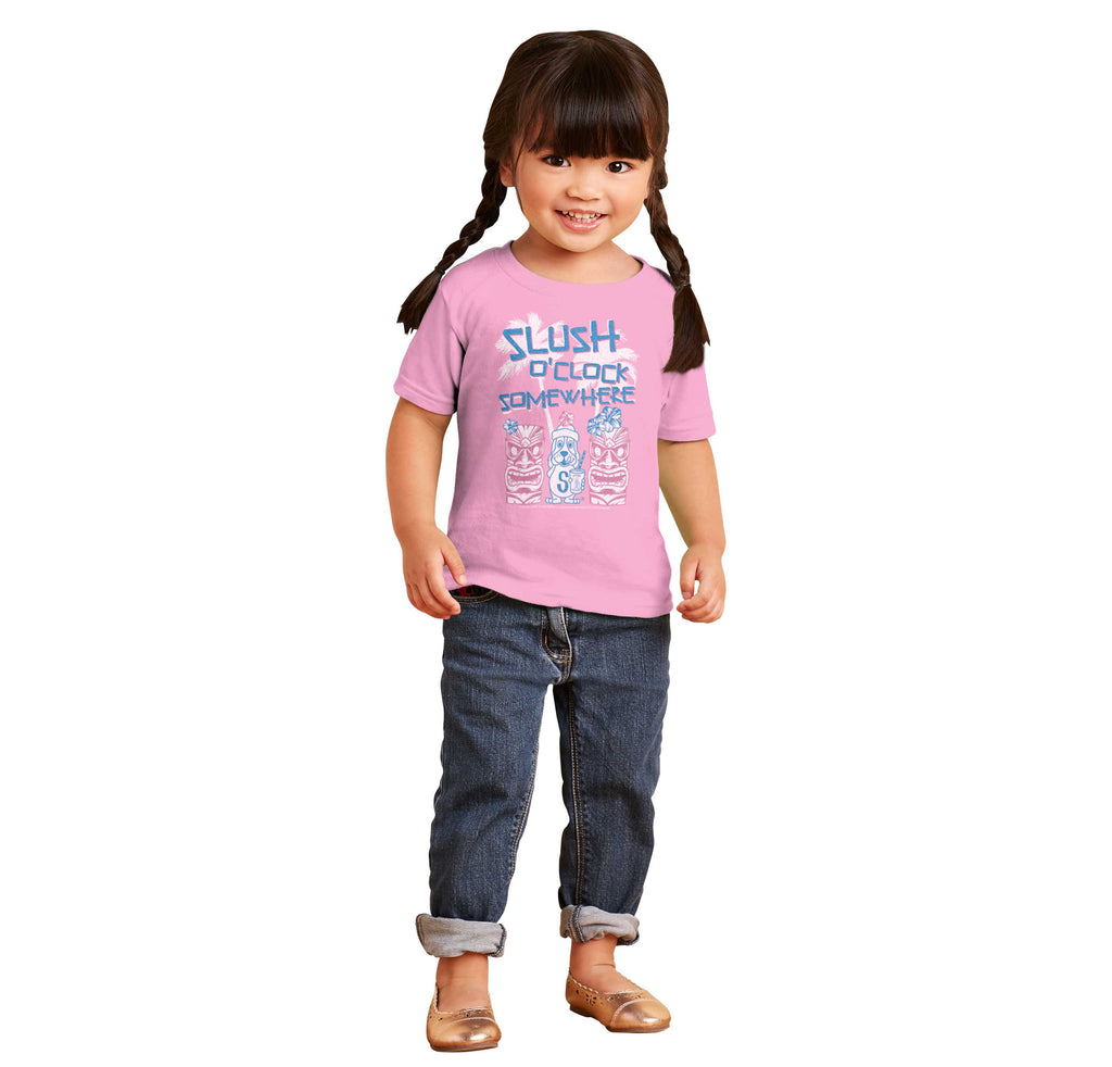 Slush O Clock Somewhere Infant Toddler T Shirt-Direct To Garment Print-Brisco Baby