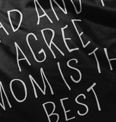 Mom Is Best Romper Bodysuit-Direct To Garment Print-Brisco Baby