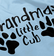Granmda's Little Cub Infant Baby Bib-Direct To Garment Print-Brisco Baby