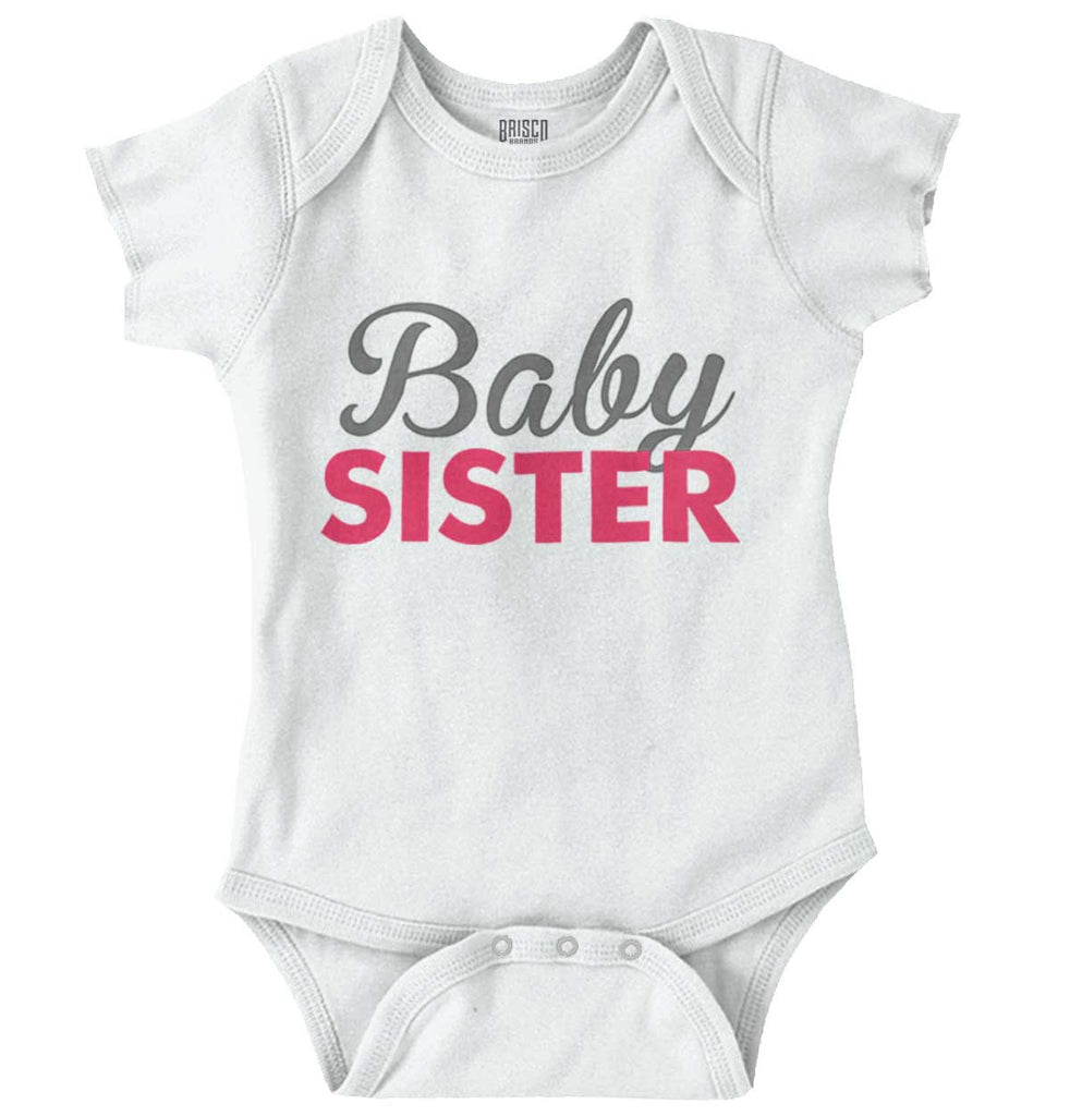 Baby Sister Romper Bodysuit-Direct To Garment Print-Brisco Baby