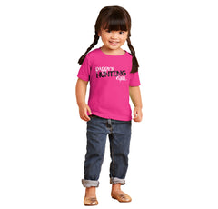 Daddys Hunting Girl Infant Toddler T Shirt-Direct To Garment Print-Brisco Baby